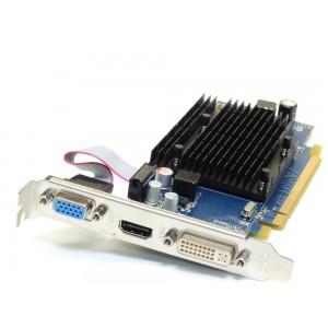 Placa video ATI Radeon HD 5450 512MB DDR3 64bit , VGA, DVI,  HDMI, pci-express, NORMALA, PASIVA
